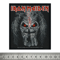 Нашивка ткана Iron Maiden (Eddie middle candle) в блістері (ofpb-030) Зображення