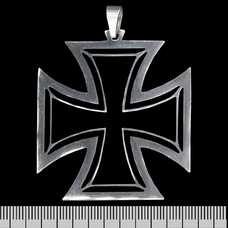 Кулон Залізний хрест, фігурний, вирізаний, великий (ptsb-202) Зображення