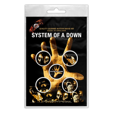Подарунковий набір значків SYSTEM OF A DOWN - HAND (iol-012) Изображение