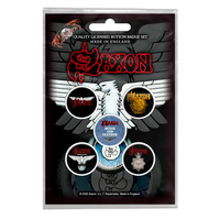 Подарунковий набір значків SAXON - WHEELS OF STEEL (iol-027) Зображення