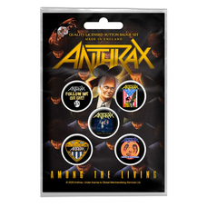 Подарунковий набір значків ANTHRAX - AMONG THE LIVING (iol-037) Изображение