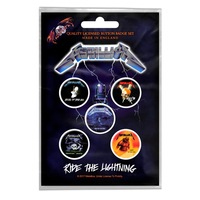 Подарунковий набір значків METALLICA - RIDE THE LIGHTNING (iol-046) Изображение