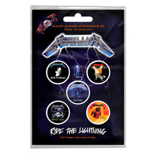 Подарунковий набір значків METALLICA - RIDE THE LIGHTNING (iol-046) Зображення