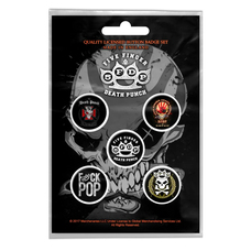 Подарунковий набір значків FIVE FINGER DEATH PUNCH - 5FDP (iol-059) Зображення