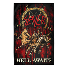Прапор (текстильний постер) SLAYER - HELL AWAITS (fol-019) Зображення