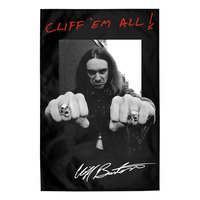 Прапор (текстильний постер) METALLICA - CLIFF 'EM ALL! (fol-034) Изображение