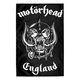 Прапор (текстильний постер) MOTORHEAD - ENGLAND (fol-040) Изображение