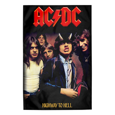 Прапор (текстильний постер) AC/DC - HIGHWAY TO HELL (fol-041) Изображение