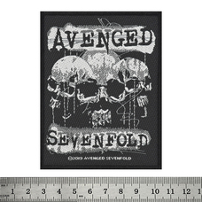 Нашивка ткана AVENGED SEVENFOLD - 3 SKULLS (ofp-035) Изображение