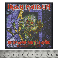 Нашивка ткана IRON MAIDEN - NO PRAYER FOR THE DYING в блістері (ofpb-083) Зображення