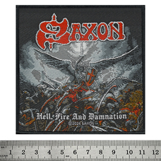 Нашивка ткана SAXON - HELL, FIRE AND DAMNATION (ofp-092) Изображение