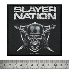 Нашивка ткана SLAYER - SLAYER NATION (ofp-102) Изображение