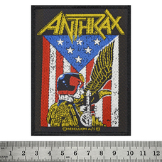 Нашивка ткана ANTHRAX - JUDGE DREDD (ofp-117) Зображення