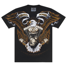 Футболка Strong Power - Eagle with Motor (Rock Eagle, Total t-shirt) Зображення