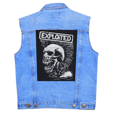 Нашивка наспинна катана THE EXPLOITED - VINTAGE SKULL (olbp-021) Зображення