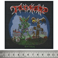 Нашивка ткана TANKARD - ONE FOOT IN THE GRAVE (ofp-123) Зображення