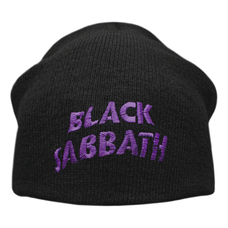 Шапка біні BLACK SABBATH - PURPLE LOGO (з вишитим логотипом) heol-008 Изображение