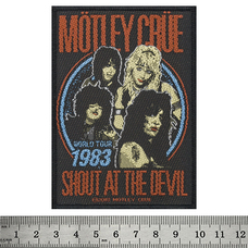 Нашивка ткана MOTLEY CRUE - SHOUT AT THE DEVIL (ofp-146) Изображение