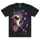 Футболка Vampire Skull with Rose Petals (3D, світиться в темряві) Зображення
