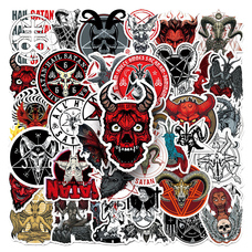 Набір стікерів Hail Satan - 3 (stk-092) 50 шт. Изображение