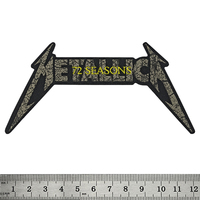 Нашивка ткана METALLICA - 72 SEASONS CHARRED LOGO CUT OUT (ofp-153) Зображення