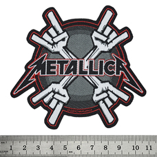 Нашивка ткана METALLICA - METAL HORNS (ofp-156) Изображение