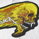 Нашивка ткана METALLICA - FLAMING SKULL CUT OUT (ofp-161) Зображення
