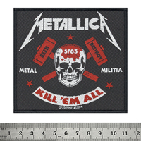 Нашивка ткана METALLICA - METAL MILITIA (ofp-163) Зображення