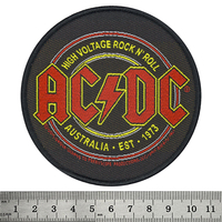 Нашивка ткана AC/DC - HIGH VOLTAGE ROCK N ROLL (ofp-174) Изображение