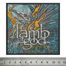 Нашивка ткана LAMB OF GOD - OMENS (ofp-196) Зображення