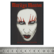 Нашивка ткана MARILYN MANSON - FACE (ofp-197) Изображение