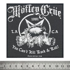 Нашивка ткана MOTLEY CRUE - YOU CAN'T KILL ROCK N ROLL (ofp-205) Изображение