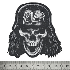 Нашивка ткана SLAYER - WEHRMACHT SKULL CUT OUT (ofp-220) Изображение