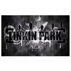 Прапор Linkin Park (logo with band), настінний sfc-062 Зображення