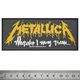 Нашивка ткана METALLICA - WHEREVER I MAY ROAM LOGO (ofp-276) Зображення