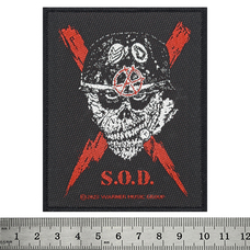Нашивка ткана S.O.D. - SCRAWLED LIGHTNING (ofp-292) Изображение