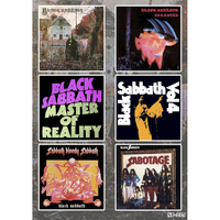 Стікерпак Black Sabbath (album covers 1970-1975) SP-235 Зображення