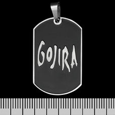 Кулон Gojira (logo), чорний жетон (ptsb-206) Изображение