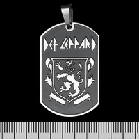 Кулон Def Leppard (crest logo), чорний жетон (ptsb-207) Зображення