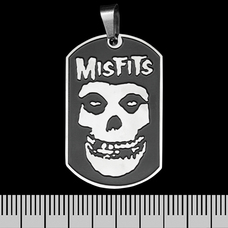 Кулон Misfits (The Crimson Ghost), чорний жетон (ptsb-212) Изображение