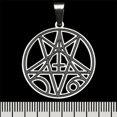 Кулон Morbid Angel (pentagram), круглий (ptsb-237) Зображення