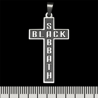 Кулон Black Sabbath (black cross), фігурний (ptsb-238) Изображение