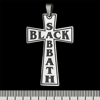 Кулон Black Sabbath (cross), фігурний (ptsb-239) Изображение