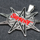 Кулон Slipknot (red logo in star), фігурний (ptsb-240) Зображення