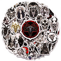 Набір стікерів Satanic goat skulls (stk-101), 51 шт. Зображення