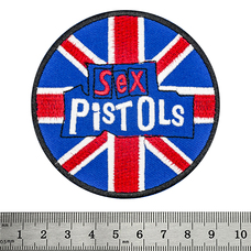 Нашивка термо Sex Pistols (logo on the British flag) (stp-037) Зображення
