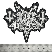 Нашивка термо Dark Funeral (white logo) (stp-080) Изображение