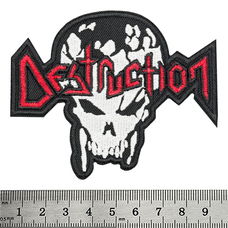Нашивка термо Destruction (logo and skull) (stp-092) Зображення