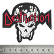Нашивка термо Destruction (logo and skull) (stp-092) Зображення