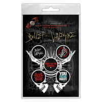 Подарунковий набір значків BULLET FOR MY VALENTINE - LOGO (iol-077) Изображение